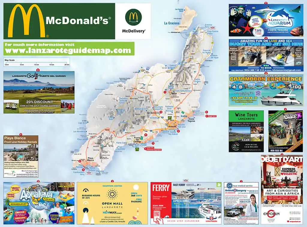 lanzarote guide map side