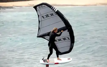 wing foiling in lanzarote